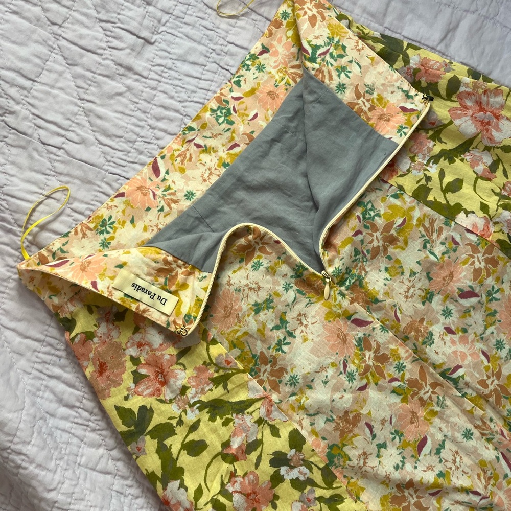 Mixed Floral Midi Skirt by Du Paradis - Picture 7 of 14